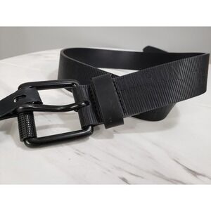 Size 44 - True Religion‎ Men's Spellout Textured Black Belt spelll out logo